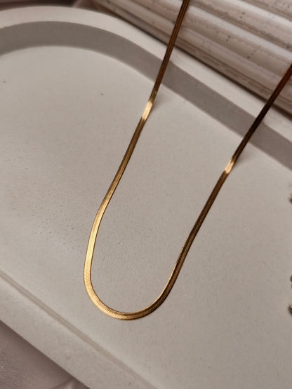 sleek anti tarnish snake chain