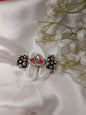 Adjustable Artisan Parrot & Pearl Brass Statement Ring