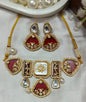 Premium Green Kundan & Mother of Pearl Choker Necklace Set with Earrings | Bridal & Wedding Jewellery